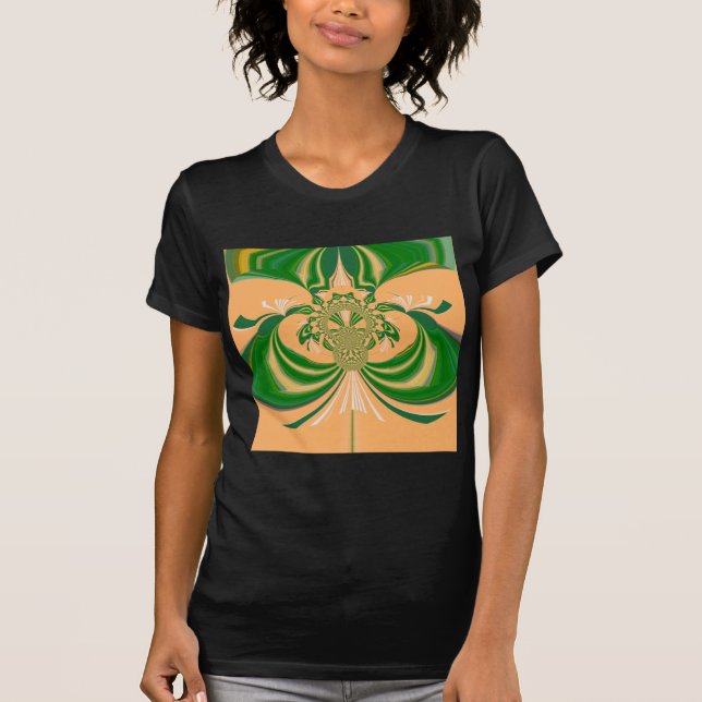 Yellow Green Design. T-Shirt (Front)