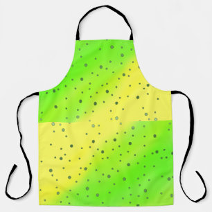 yellow green dots apron