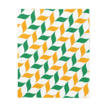 Yellow Green Leaf Wave Curve Lively Nature Pattern