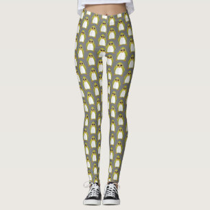 Yellow Green Penguin Leggings