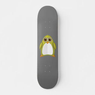 Yellow Green Penguin Skateboard
