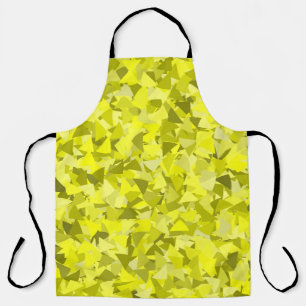 Yellow Green Triangle Pattern Apron