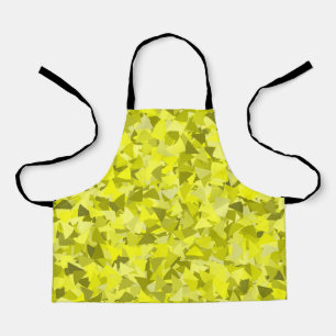 Yellow Green Triangle Pattern Apron