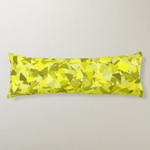 Yellow Green Triangle Pattern Body Cushion