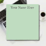 Yellow Green Unique Personalised Teacher Gifts Notepad<br><div class="desc">Pastel Yellow Green Simple,  Unique,  Clean Personalised Notepad. Casual Handwriting Text. Notepad Template. Add your first name,  last name,  initial letters. Personalise for your custom use. Click on the "Customise It" button to change te background colour,  font styles and font colour.</div>