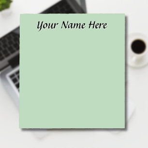 Yellow Green Unique Personalised Teacher Gifts Notepad