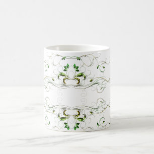 Yellow Green Vines Coffee Mug