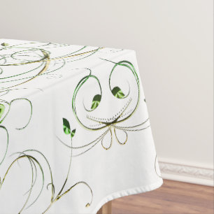 Yellow Green Vines Tablecloth