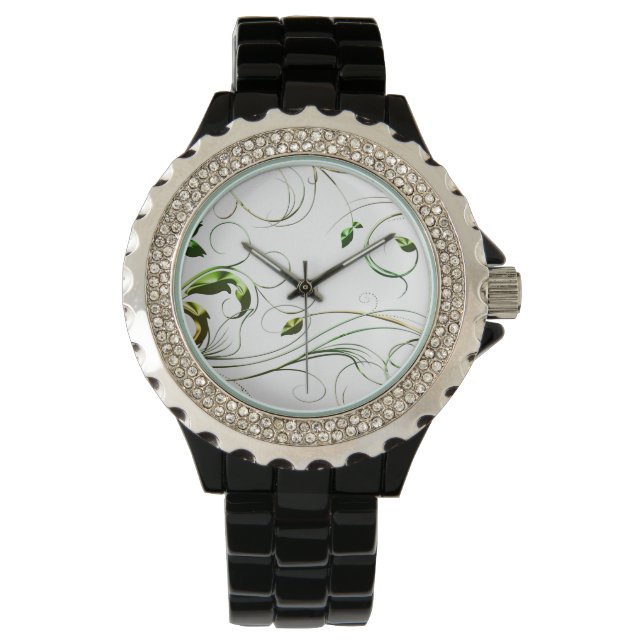 Yellow Green Vines Watch (Front)