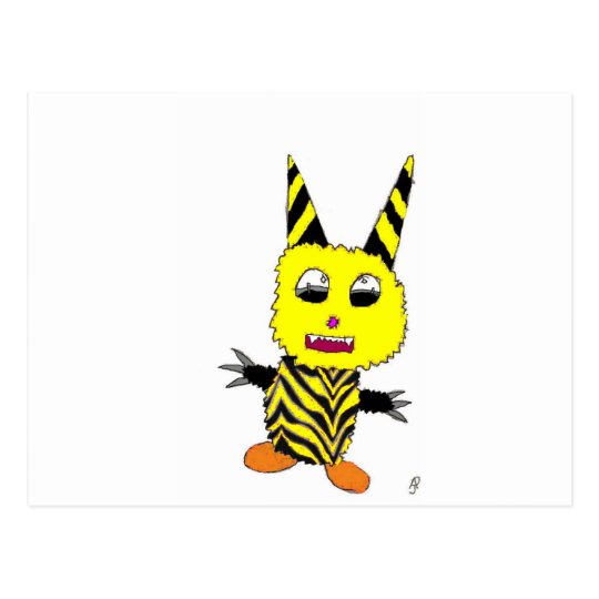 Yellow Gremlin Postcard