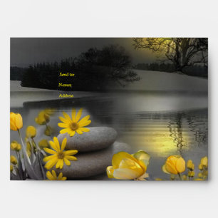 Yellow & Grey 2021 colour 'Wedding' Sunset décor Envelope