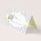 Yellow & Grey Elephant Baby Shower | Place Cards