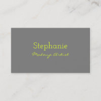 Yellow Grey Gray Custom Neon Color Makeup Artist