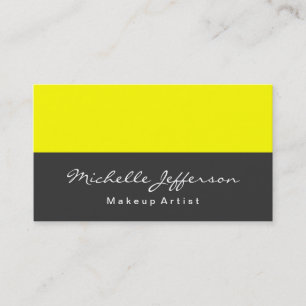 Yellow Grey Professional Trendy Business Card