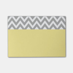 Yellow Grey School Office Post It Notes Gift