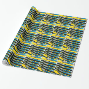 Yellow Grill Wrapping Paper