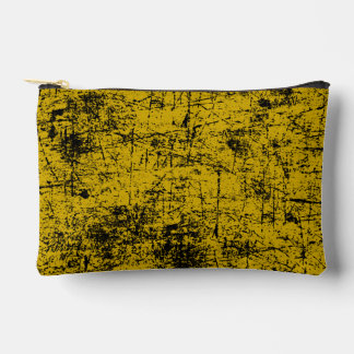 Yellow Grunge Accessory Pouch