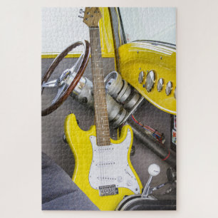 yellow guitar puzzle
