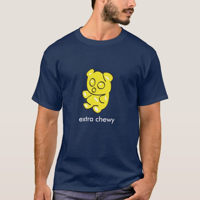 yellow gummy bear dark t T-Shirt (Front)
