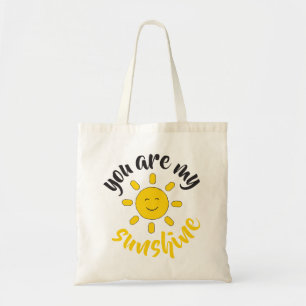 Yellow Hand Drawn Sun Hello Sunshine Image Tote Bag