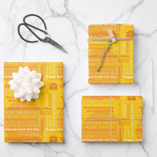 Yellow Happy Days Wrapping Paper