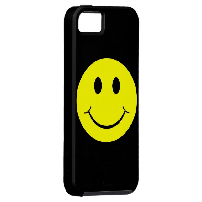 Yellow Happy Face iPhone 5 Case (Back/Right)