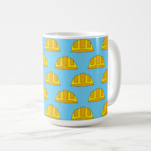 Yellow Hard Hat Cartoon Coffee Mug