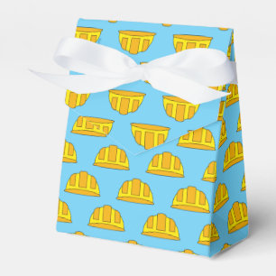 Yellow Hard Hat Cartoon Favour Box