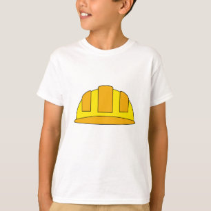 Yellow Hard Hat Cartoon T-Shirt