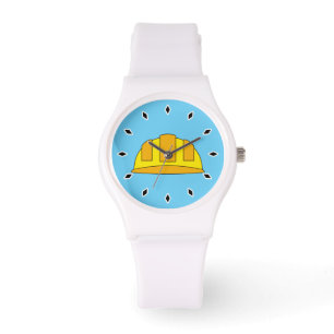 Yellow Hard Hat Cartoon Watch