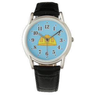 Yellow Hard Hat Cartoon Watch