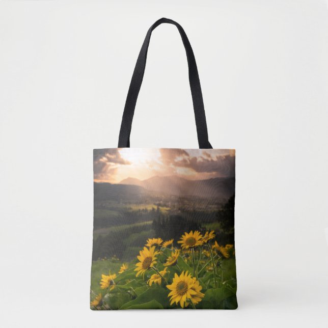 Yellow Hardy Sunflower Art Best Sunflower Photos Tote Bag (Front)