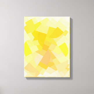 Yellow Harmony Geometric Canva Art Print