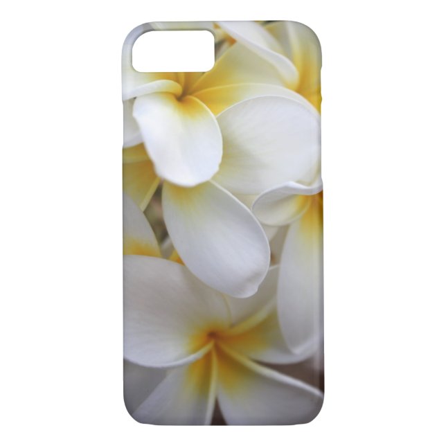Yellow Hawaii Plumerias Tropical Design Case-Mate iPhone Case (Back)