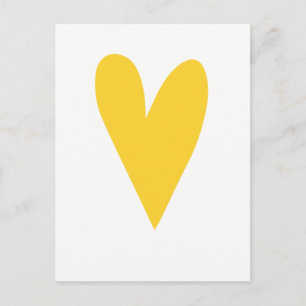 Yellow Heart  Chin up buttercup   Motivational Postcard