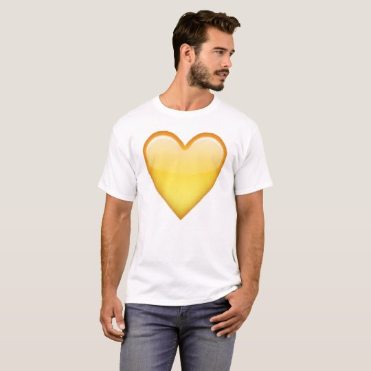 yellow heart t shirt