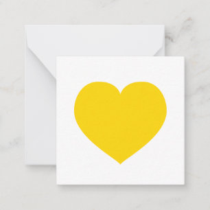 Yellow Heart Modern Happy Friendship Sweet Joyful Card