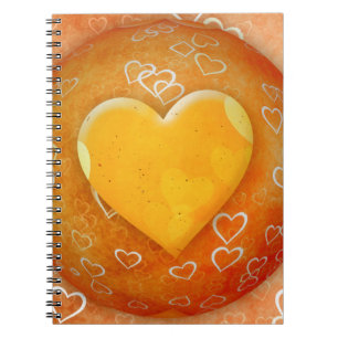Yellow Heart Notebook