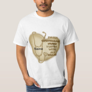 Yellow Heart Ophthalmic Nurse T-Shirt