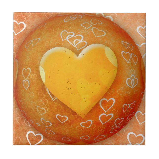 Yellow Heart Tile (Front)