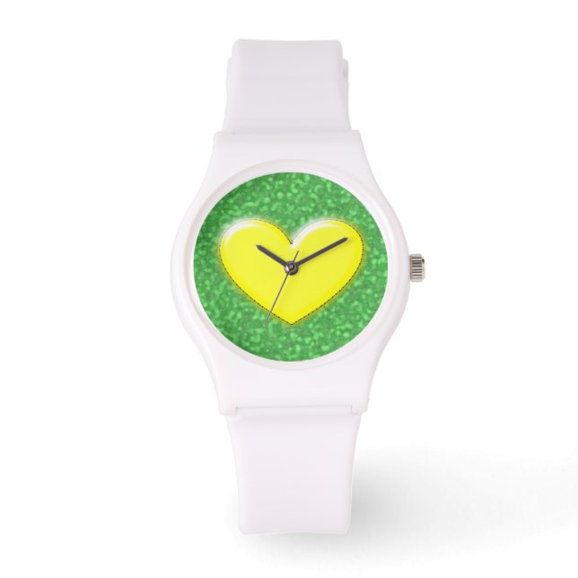 Yellow heart watch (Front)