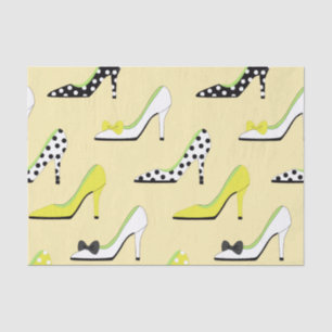 Yellow Heels High Fashion Tissue Paper