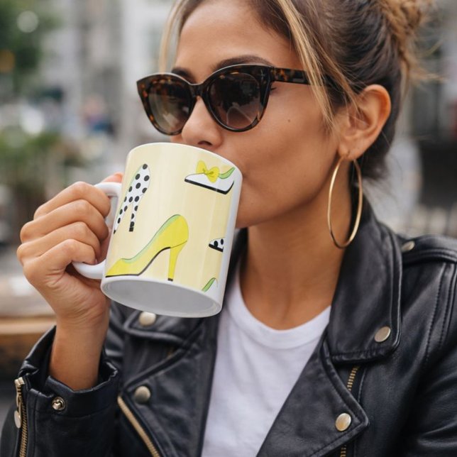 Yellow Heels Lady Chic Coffee Mug (Creator Uploaded)