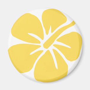 yellow hibiscus flower 1 magnet
