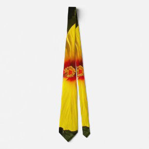 Yellow Hibiscus Flower Tie