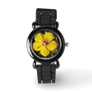 Yellow Hibiscus Flower Watch