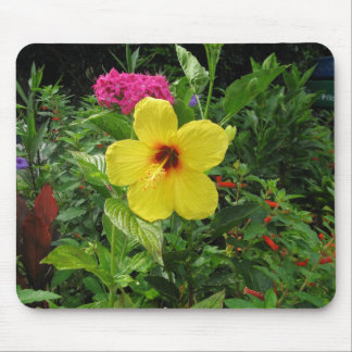 Yellow Hibiscus Mouse Mat