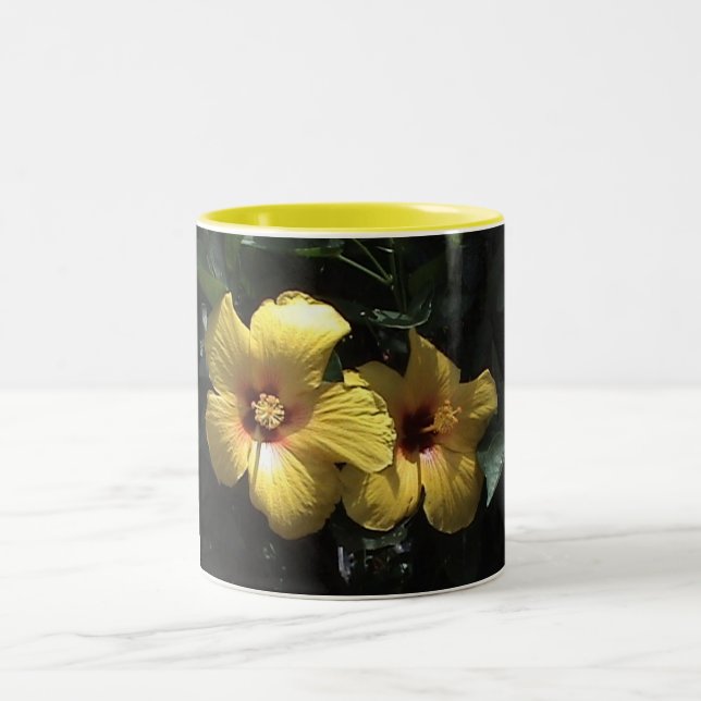 Yellow Hibiscus Mug (Center)