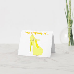 Yellow High Whole Shoe Card