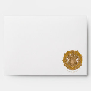 Yellow HOGWARTS™ Crest Holiday Wreath Envelope